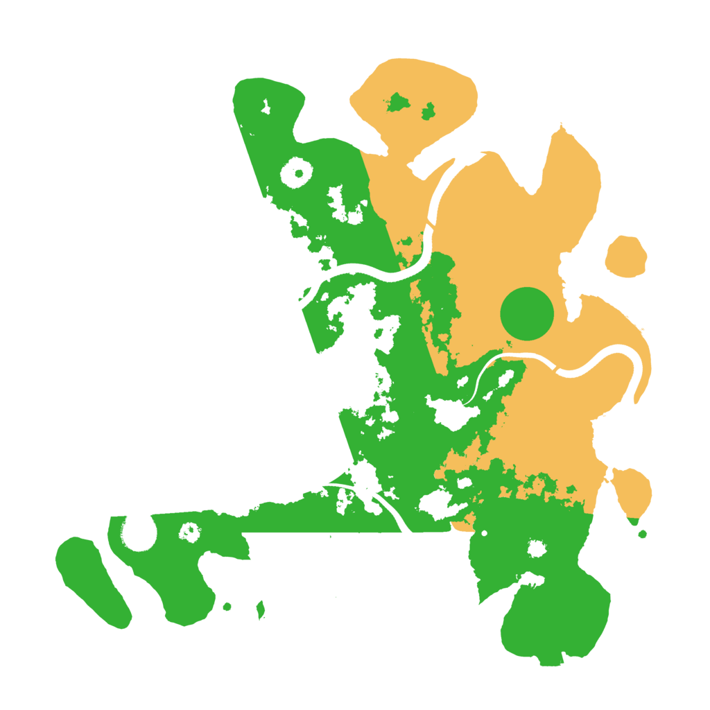 Biome Rust Map: Procedural Map, Size: 3500, Seed: 559578256