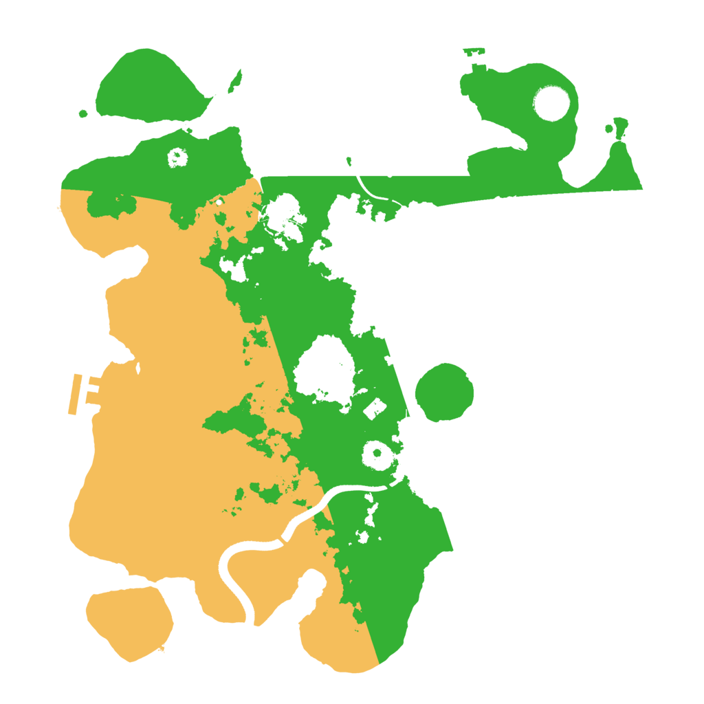 Biome Rust Map: Procedural Map, Size: 3500, Seed: 1678208400