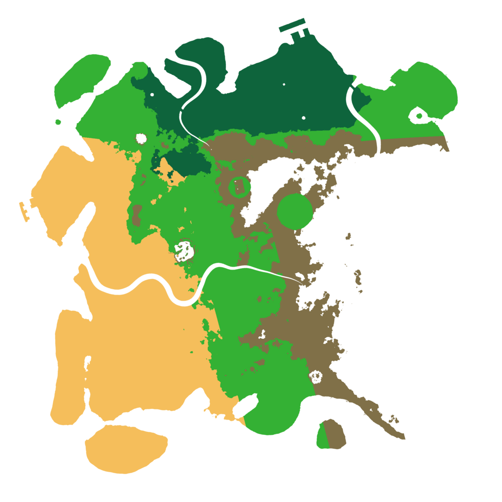 Biome Rust Map: Procedural Map, Size: 3750, Seed: 1625839515