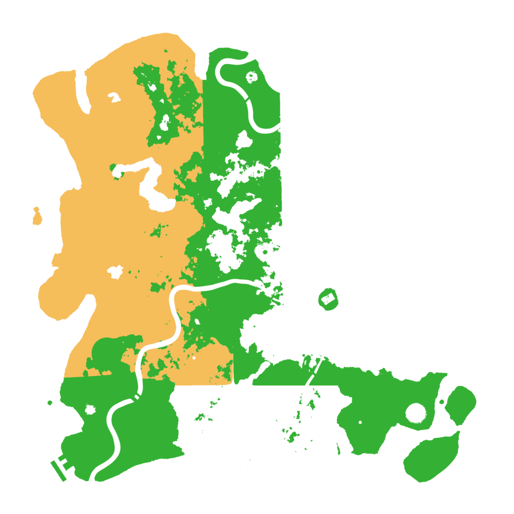 Biome Rust Map: Procedural Map, Size: 4500, Seed: 27570489