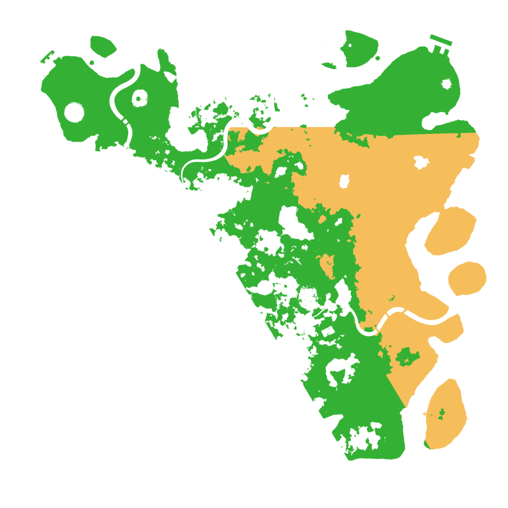 Biome Rust Map: Procedural Map, Size: 4500, Seed: 1229477023