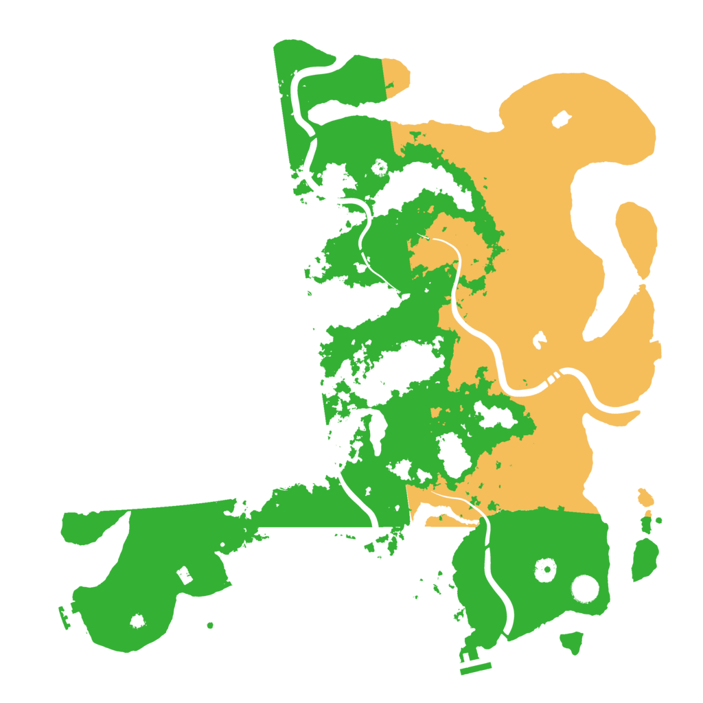 Biome Rust Map: Procedural Map, Size: 4500, Seed: 169636012