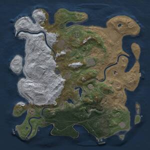 Thumbnail Rust Map: Procedural Map, Size: 4500, Seed: 169636012, 19 Monuments