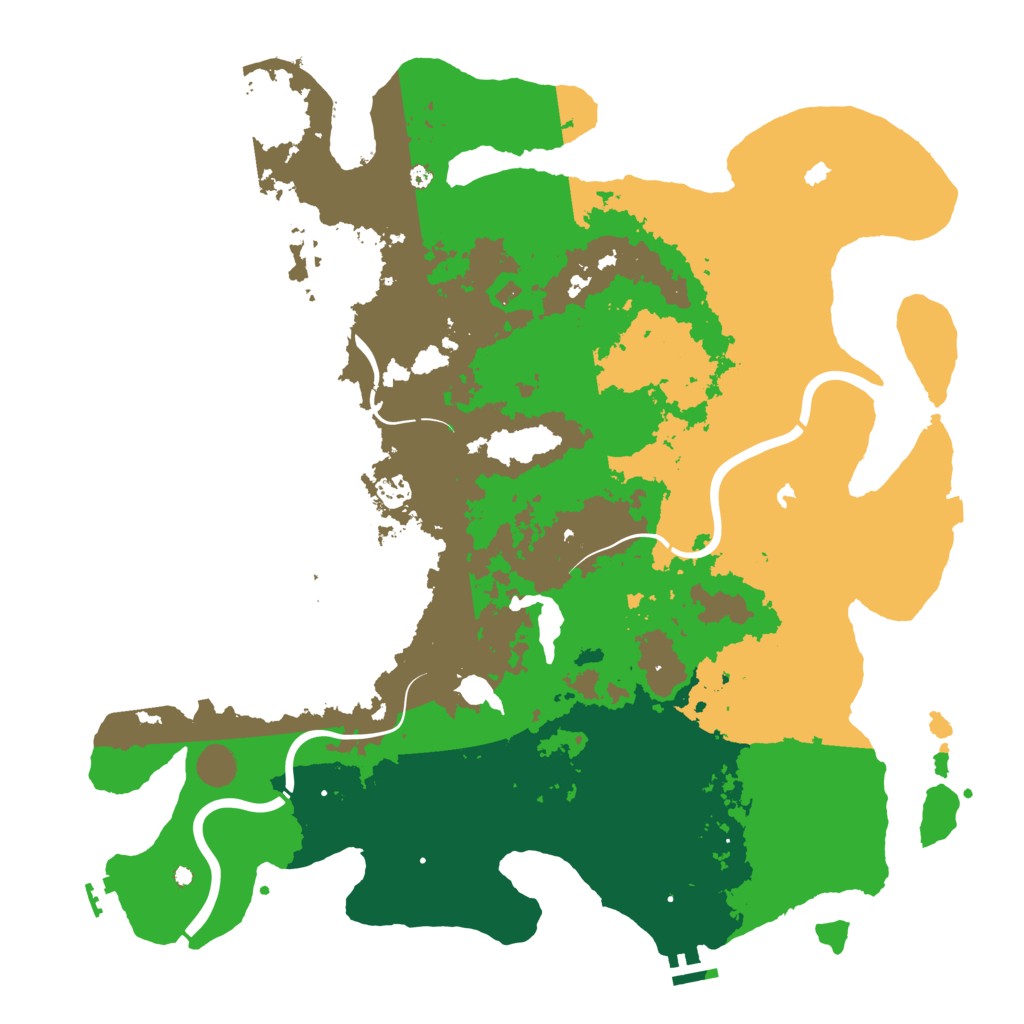 Biome Rust Map: Procedural Map, Size: 4500, Seed: 169636012