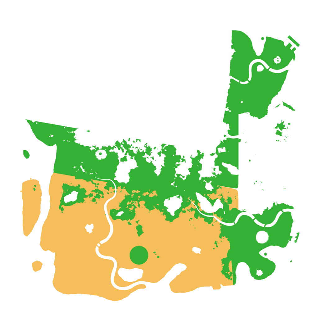 Biome Rust Map: Procedural Map, Size: 4500, Seed: 923238353