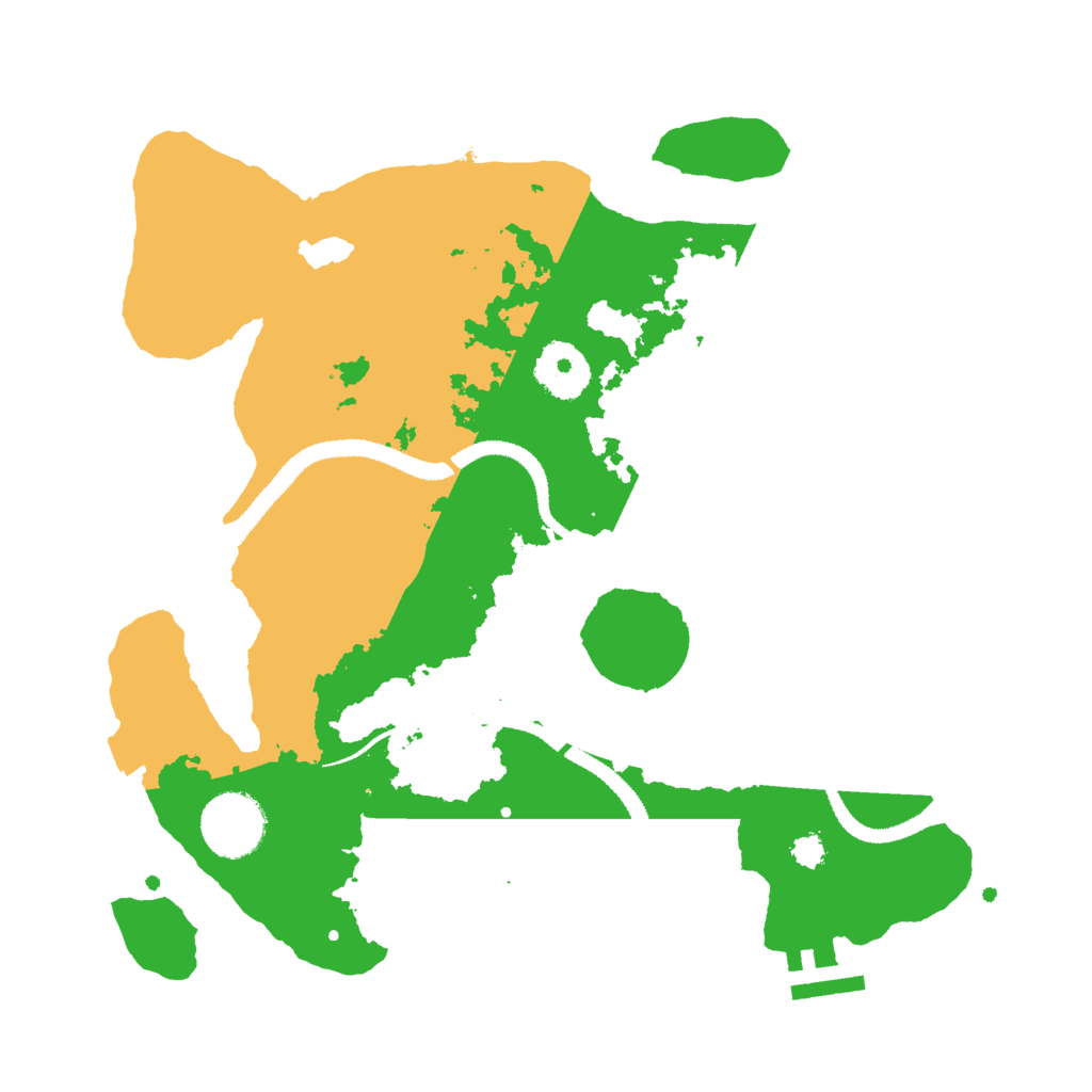 Biome Rust Map: Procedural Map, Size: 2999, Seed: 599278208
