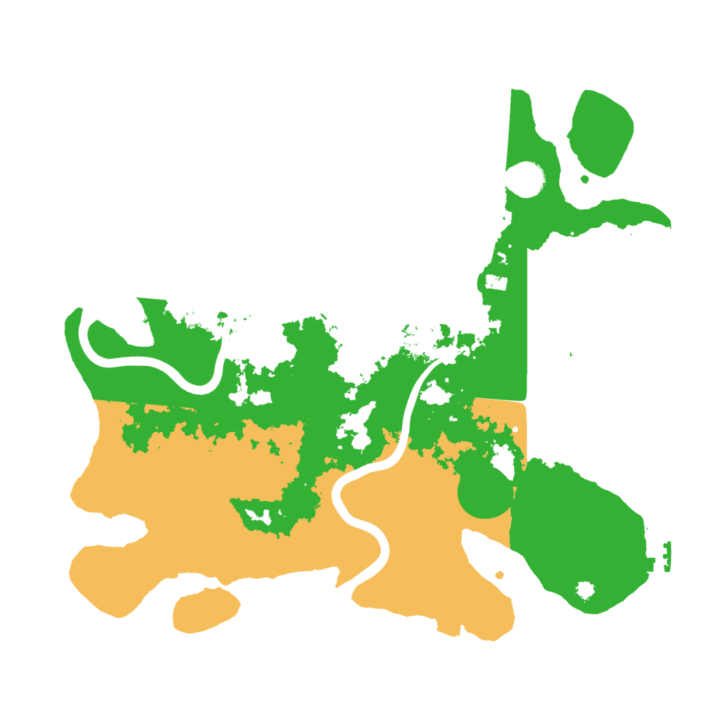 Biome Rust Map: Procedural Map, Size: 3500, Seed: 50741405
