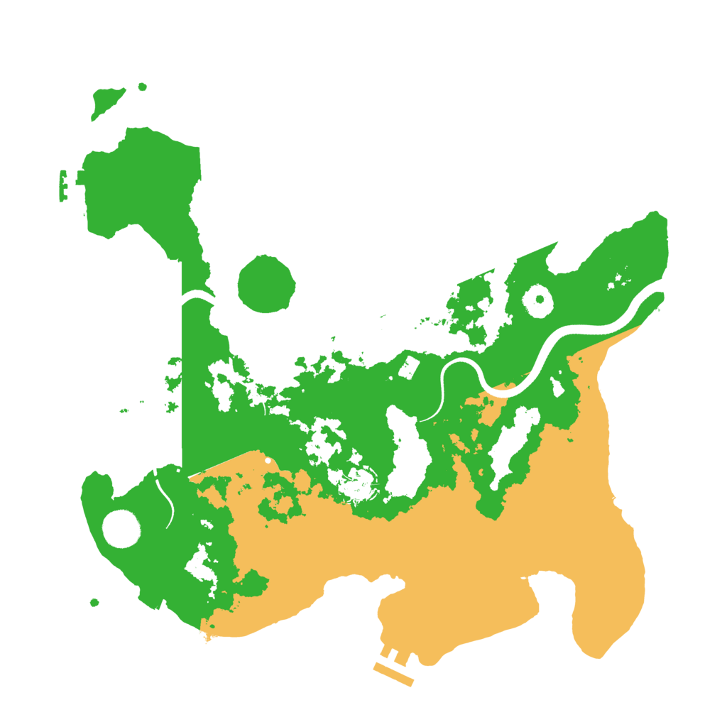Biome Rust Map: Procedural Map, Size: 3500, Seed: 1763163611