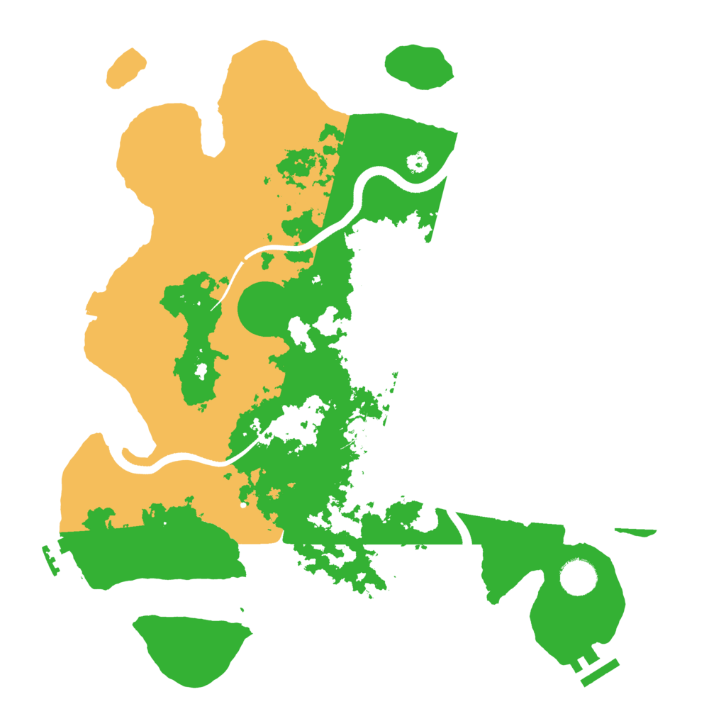 Biome Rust Map: Procedural Map, Size: 3500, Seed: 1533176216