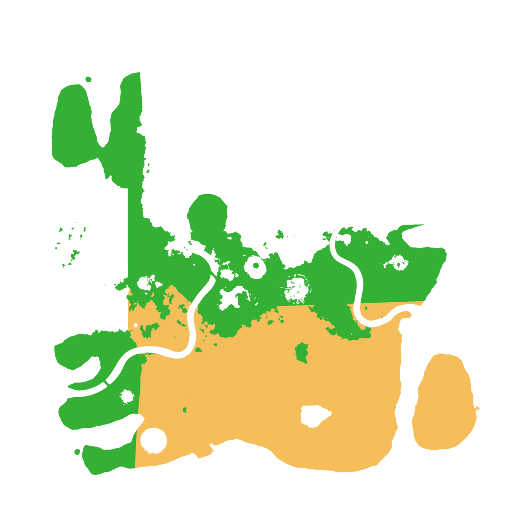 Biome Rust Map: Procedural Map, Size: 3500, Seed: 122477263