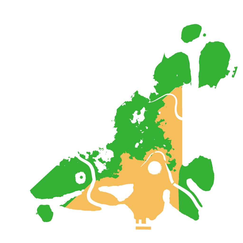 Biome Rust Map: Procedural Map, Size: 3200, Seed: 278761560