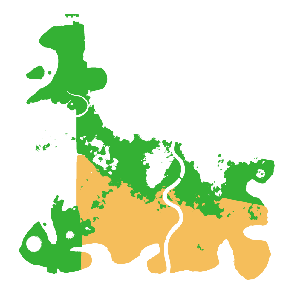 Biome Rust Map: Procedural Map, Size: 3500, Seed: 102896571