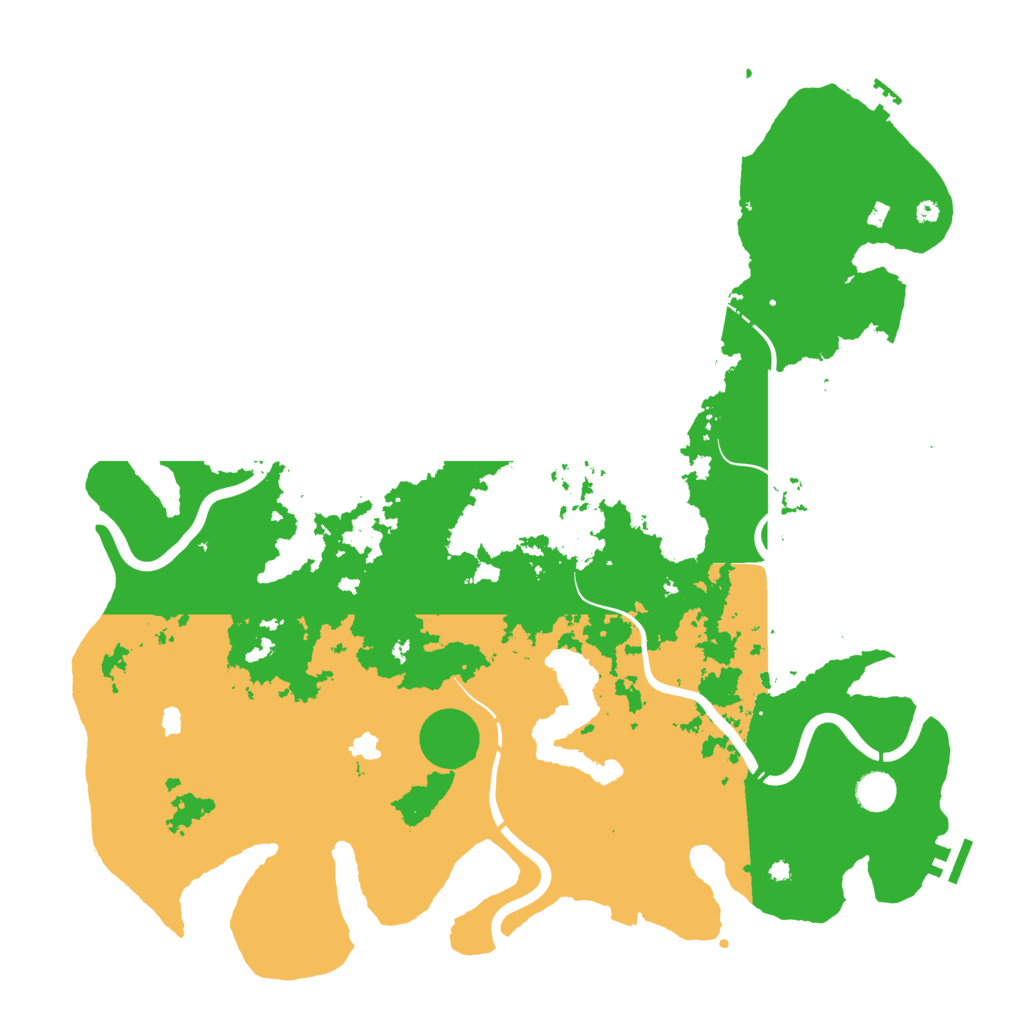 Biome Rust Map: Procedural Map, Size: 4500, Seed: 422570419
