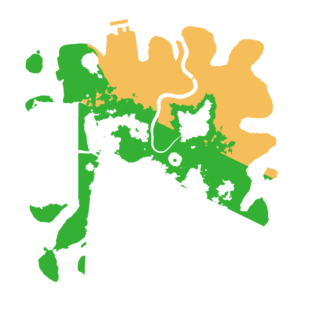 Biome Rust Map: Procedural Map, Size: 3500, Seed: 465465