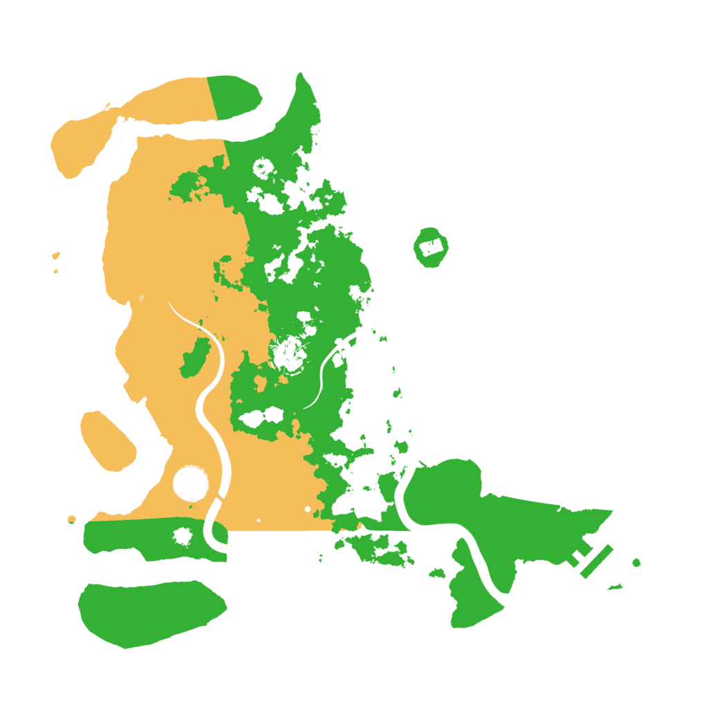 Biome Rust Map: Procedural Map, Size: 3500, Seed: 697597847