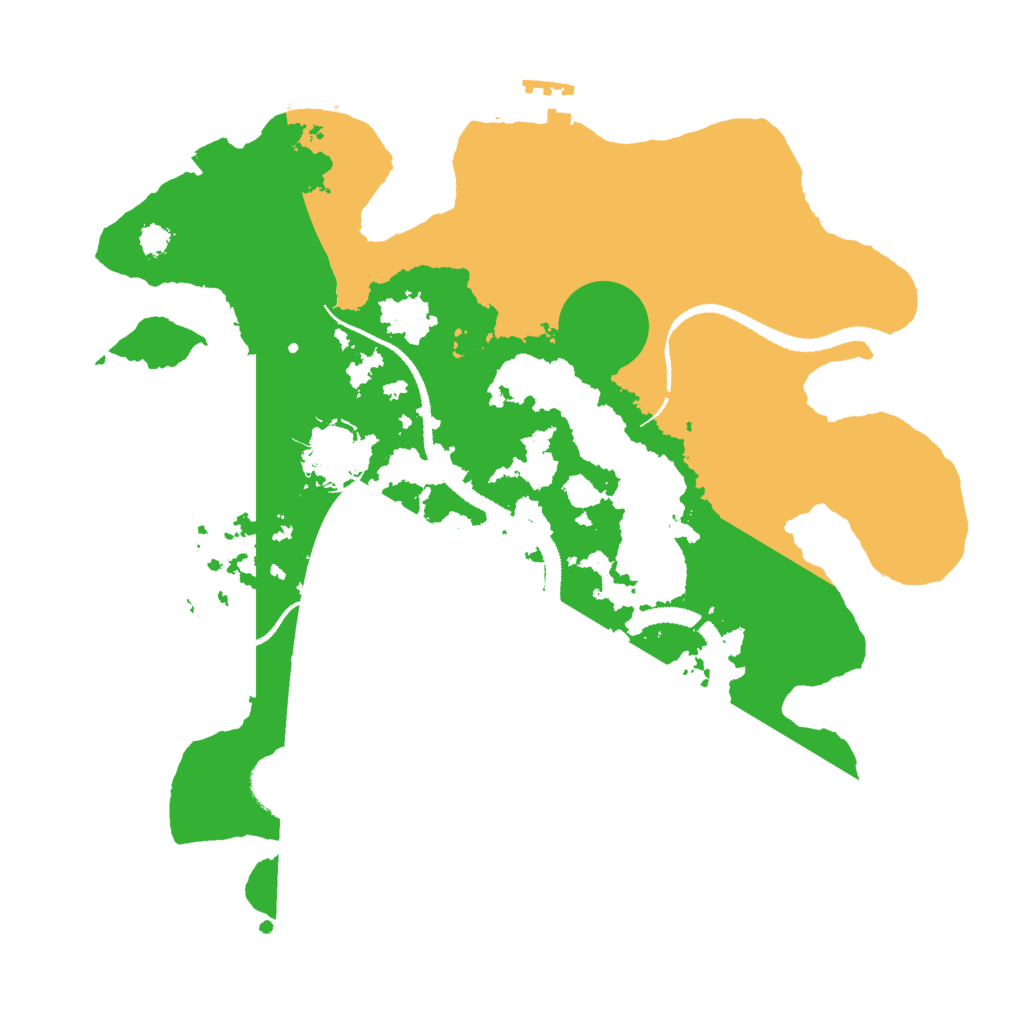 Biome Rust Map: Procedural Map, Size: 3000, Seed: 461299790