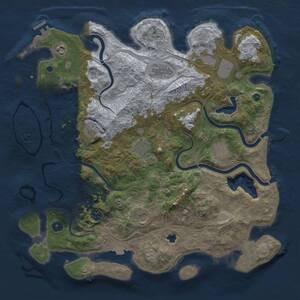 Thumbnail Rust Map: Procedural Map, Size: 4250, Seed: 2128199742, 14 Monuments