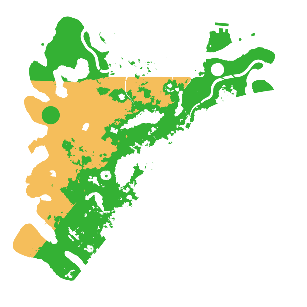 Biome Rust Map: Procedural Map, Size: 4500, Seed: 7520911