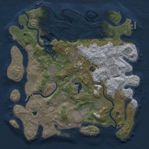Thumbnail Rust Map: Procedural Map, Size: 4250, Seed: 109706911, 15 Monuments