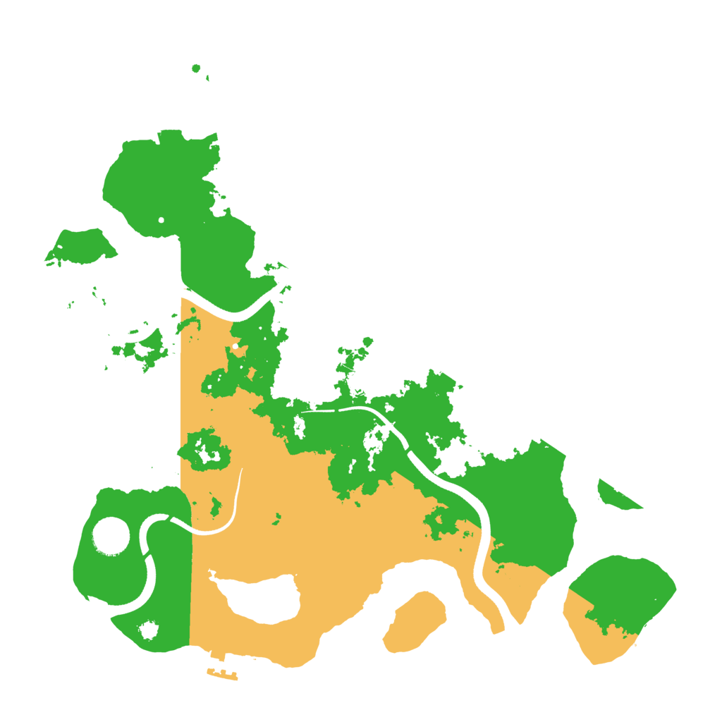 Biome Rust Map: Procedural Map, Size: 3500, Seed: 13232562