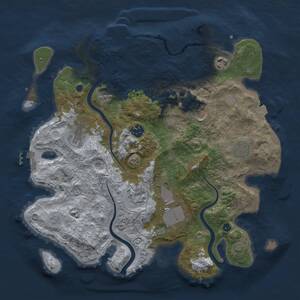 Thumbnail Rust Map: Procedural Map, Size: 3600, Seed: 1789316271, 14 Monuments