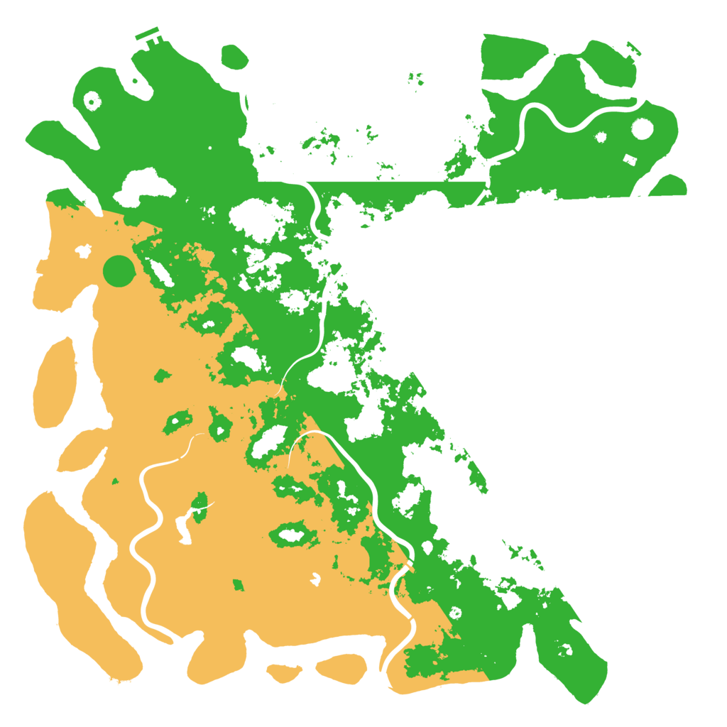 Biome Rust Map: Procedural Map, Size: 6000, Seed: 1993285577