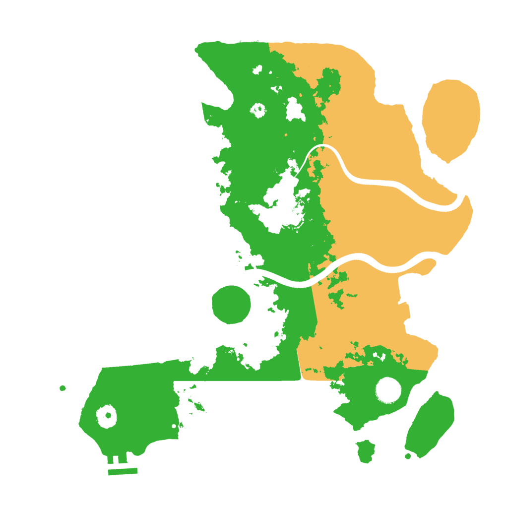 Biome Rust Map: Procedural Map, Size: 3500, Seed: 2301712