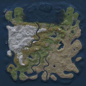 Thumbnail Rust Map: Procedural Map, Size: 4500, Seed: 317670913, 15 Monuments