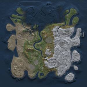 Thumbnail Rust Map: Procedural Map, Size: 3500, Seed: 723108571, 14 Monuments