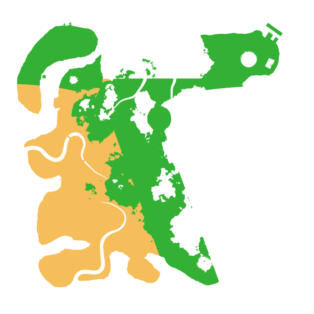 Biome Rust Map: Procedural Map, Size: 3500, Seed: 6265914