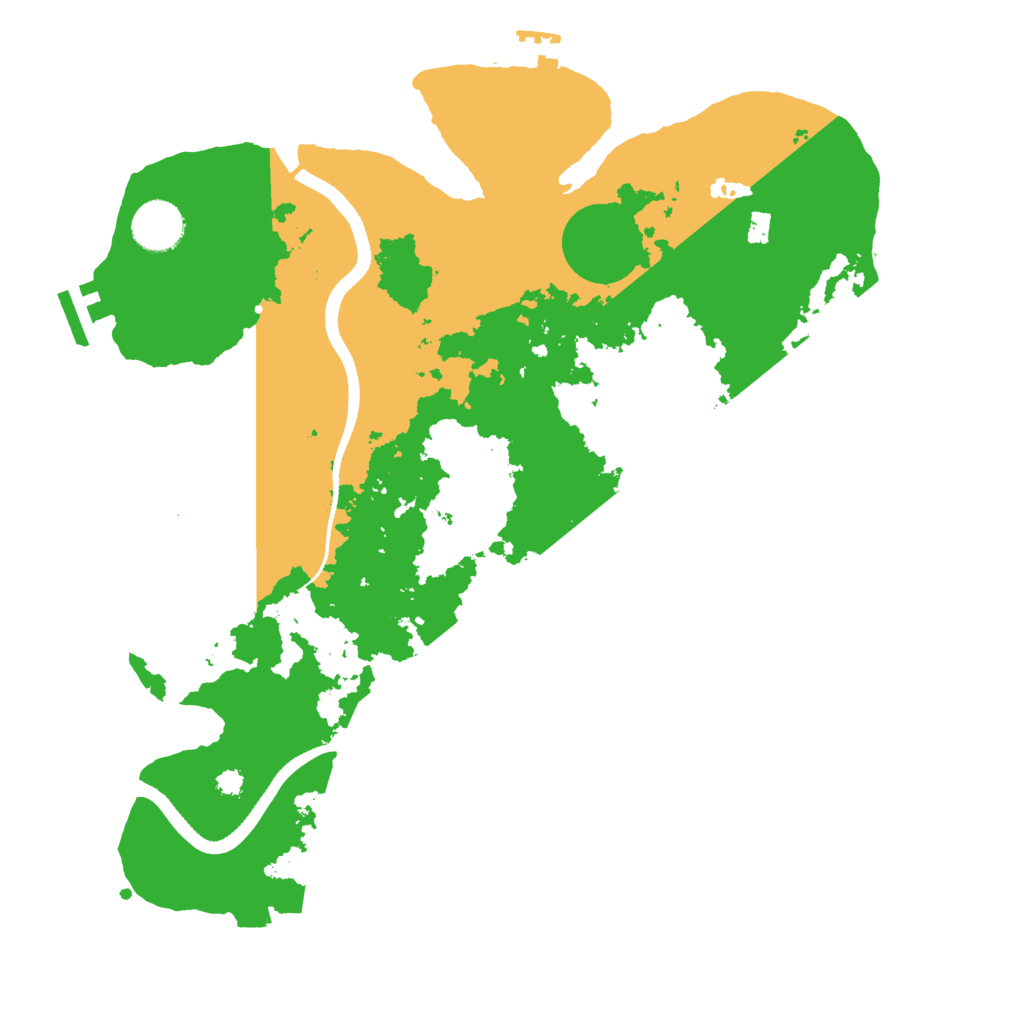 Biome Rust Map: Procedural Map, Size: 3500, Seed: 458812176
