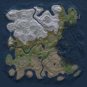 Thumbnail Rust Map: Procedural Map, Size: 4145, Seed: 14000, 17 Monuments