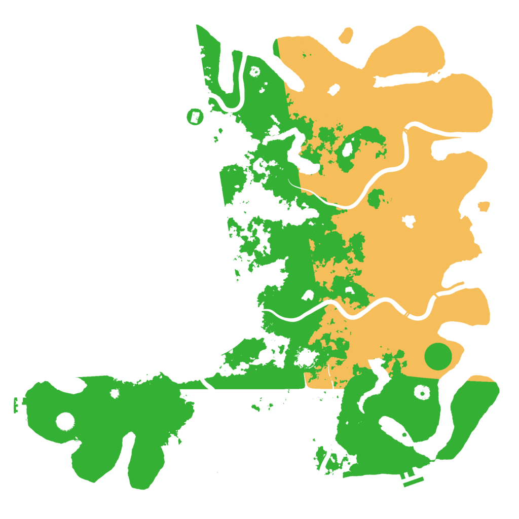 Biome Rust Map: Procedural Map, Size: 5000, Seed: 1191822984
