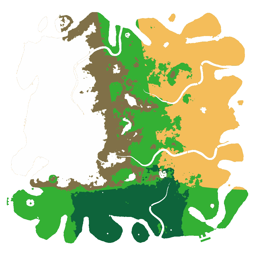 Biome Rust Map: Procedural Map, Size: 5000, Seed: 1191822984