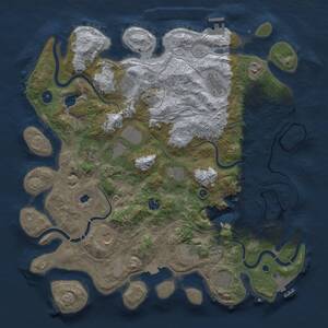 Thumbnail Rust Map: Procedural Map, Size: 4250, Seed: 282478011, 19 Monuments