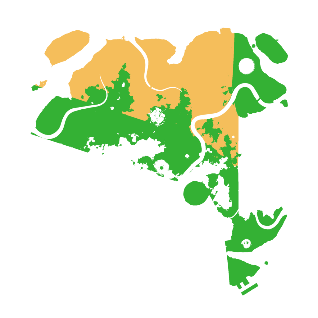 Biome Rust Map: Procedural Map, Size: 3500, Seed: 1603552536