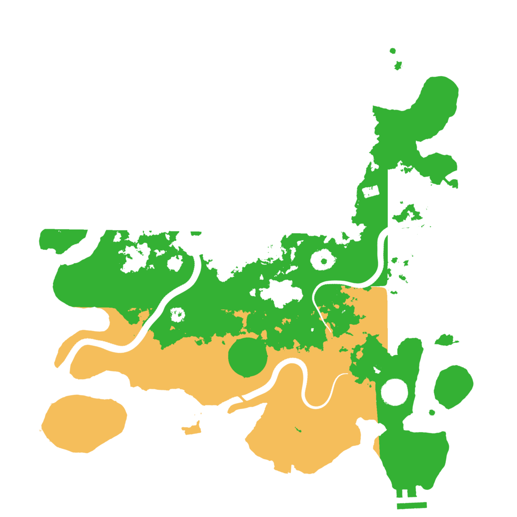 Biome Rust Map: Procedural Map, Size: 3500, Seed: 1369326050