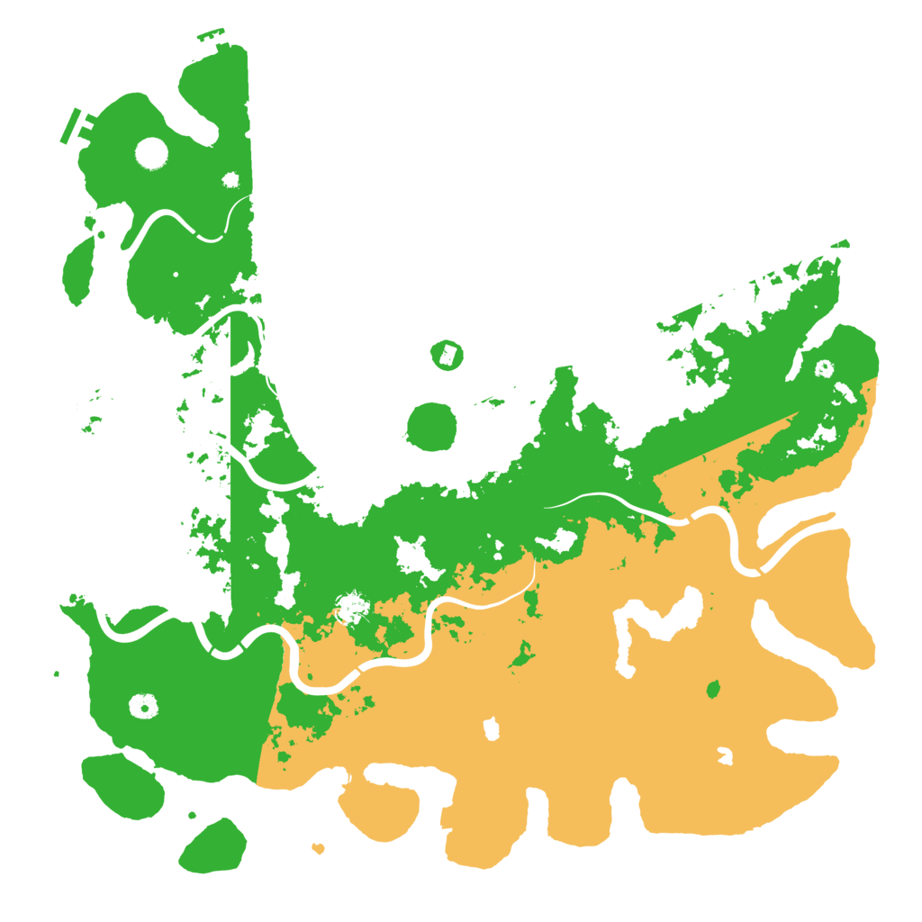 Biome Rust Map: Procedural Map, Size: 5000, Seed: 1276598491
