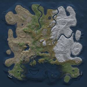 Thumbnail Rust Map: Procedural Map, Size: 4250, Seed: 1275983869, 16 Monuments