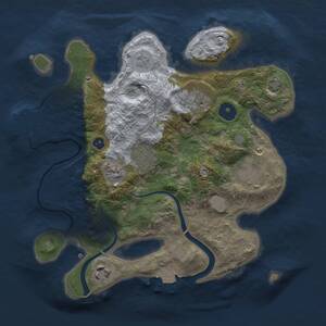 Thumbnail Rust Map: Procedural Map, Size: 2800, Seed: 165858, 9 Monuments