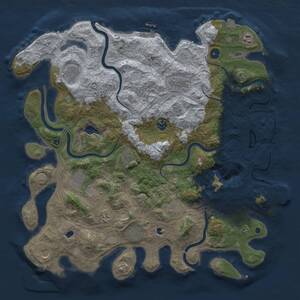 Thumbnail Rust Map: Procedural Map, Size: 4500, Seed: 1289664413, 17 Monuments