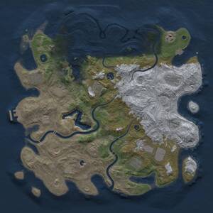 Thumbnail Rust Map: Procedural Map, Size: 4250, Seed: 1017625872, 17 Monuments