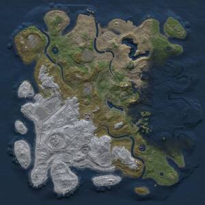 Thumbnail Rust Map: Procedural Map, Size: 4250, Seed: 165517965, 16 Monuments