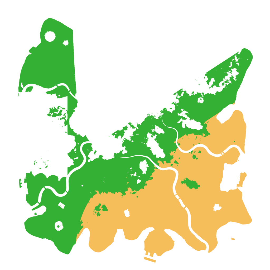 Biome Rust Map: Procedural Map, Size: 4500, Seed: 651801225