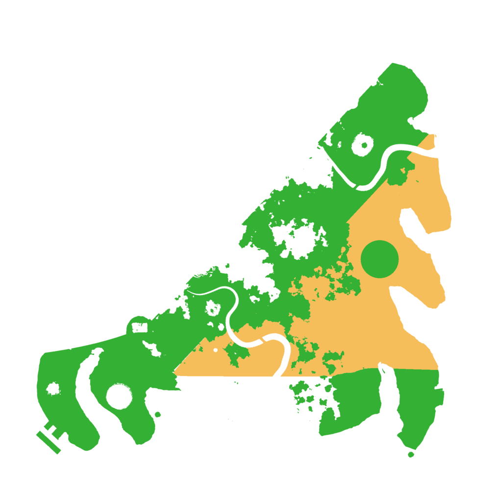 Biome Rust Map: Procedural Map, Size: 3500, Seed: 51990144
