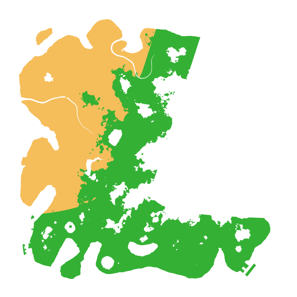 Biome Rust Map: Procedural Map, Size: 4200, Seed: 90210