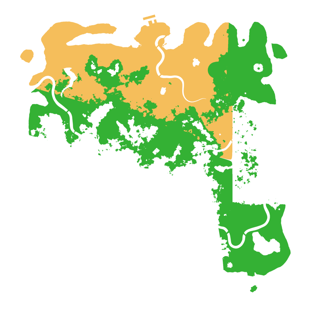 Biome Rust Map: Procedural Map, Size: 5040, Seed: 2147483647