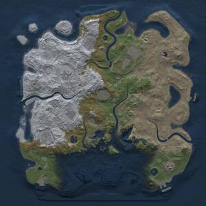 Thumbnail Rust Map: Procedural Map, Size: 4250, Seed: 2054050861, 16 Monuments