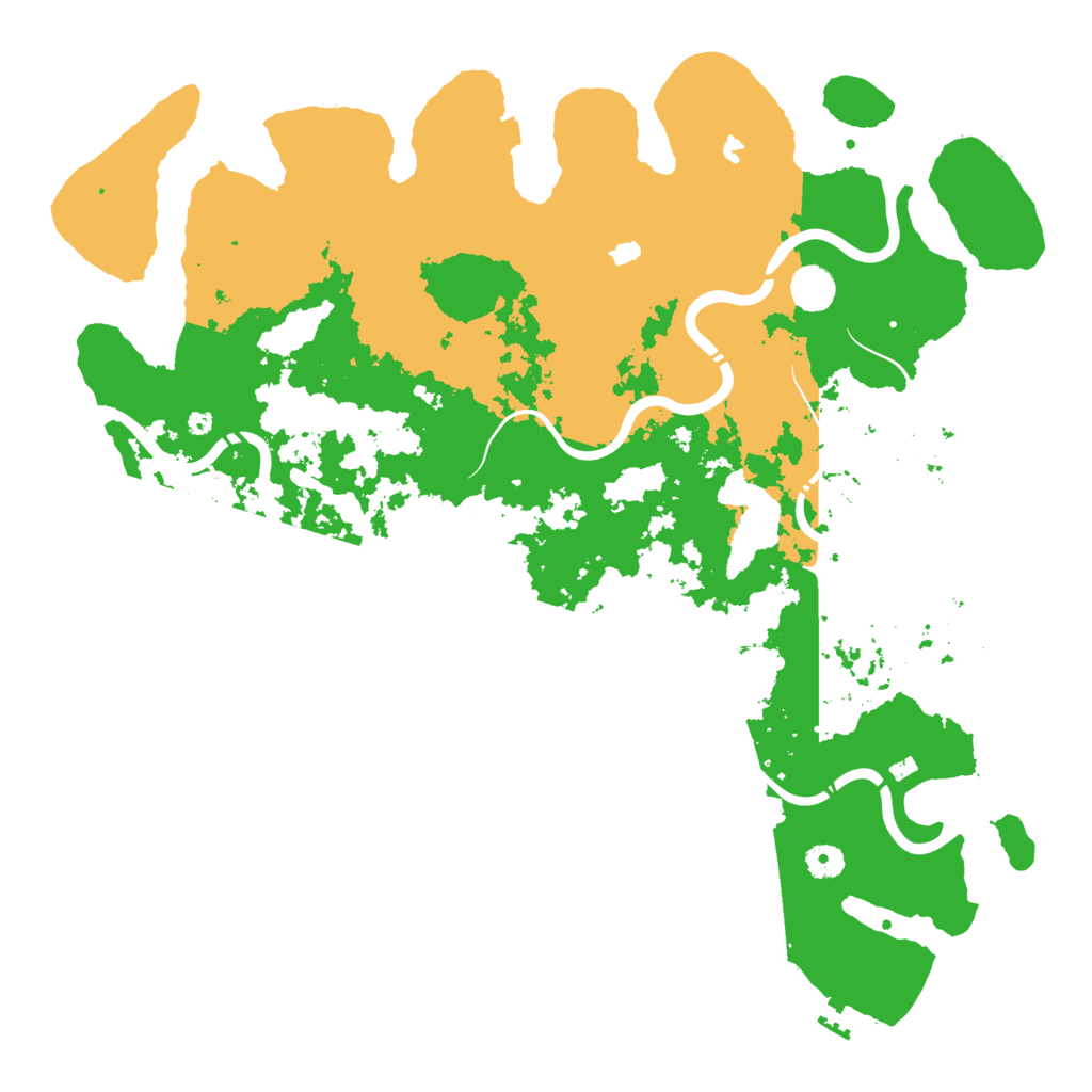 Biome Rust Map: Procedural Map, Size: 4500, Seed: 1081339359