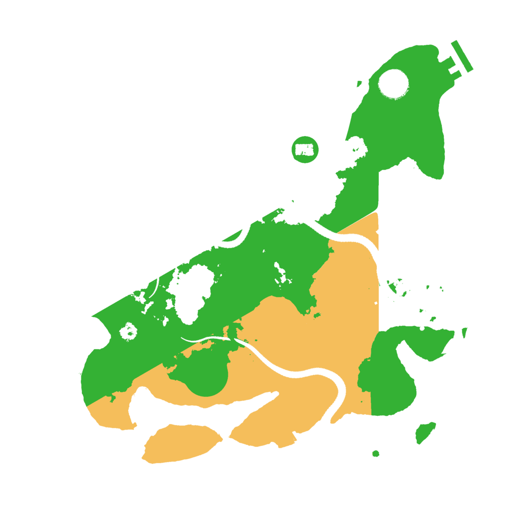 Biome Rust Map: Procedural Map, Size: 3000, Seed: 165432186